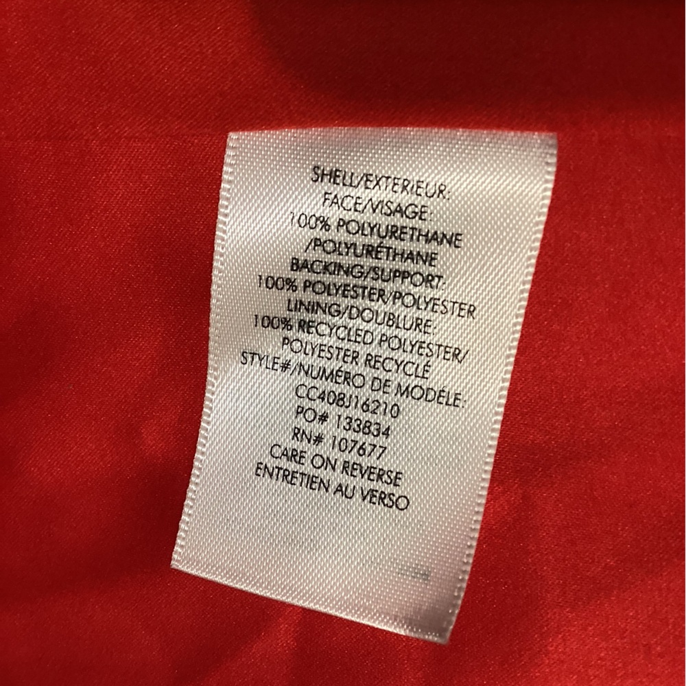 Alice + Olivia Red Macey Faux Leather Blazer Size 8 - Picture 16 of 16